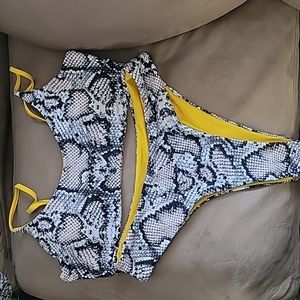 Shein Snake Print Bikini